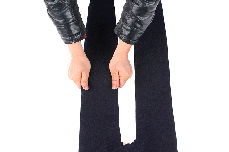 Stylevana - Legging uni à étriers doublés de molleton