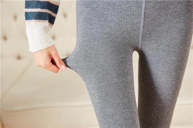 Stylevana - Legging uni doublé de molleton