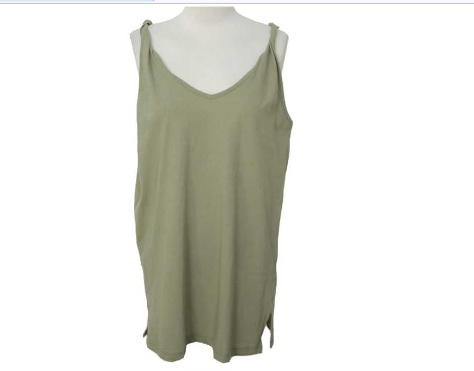 Stylenanda - Camisole à col en V et bretelles torsadées