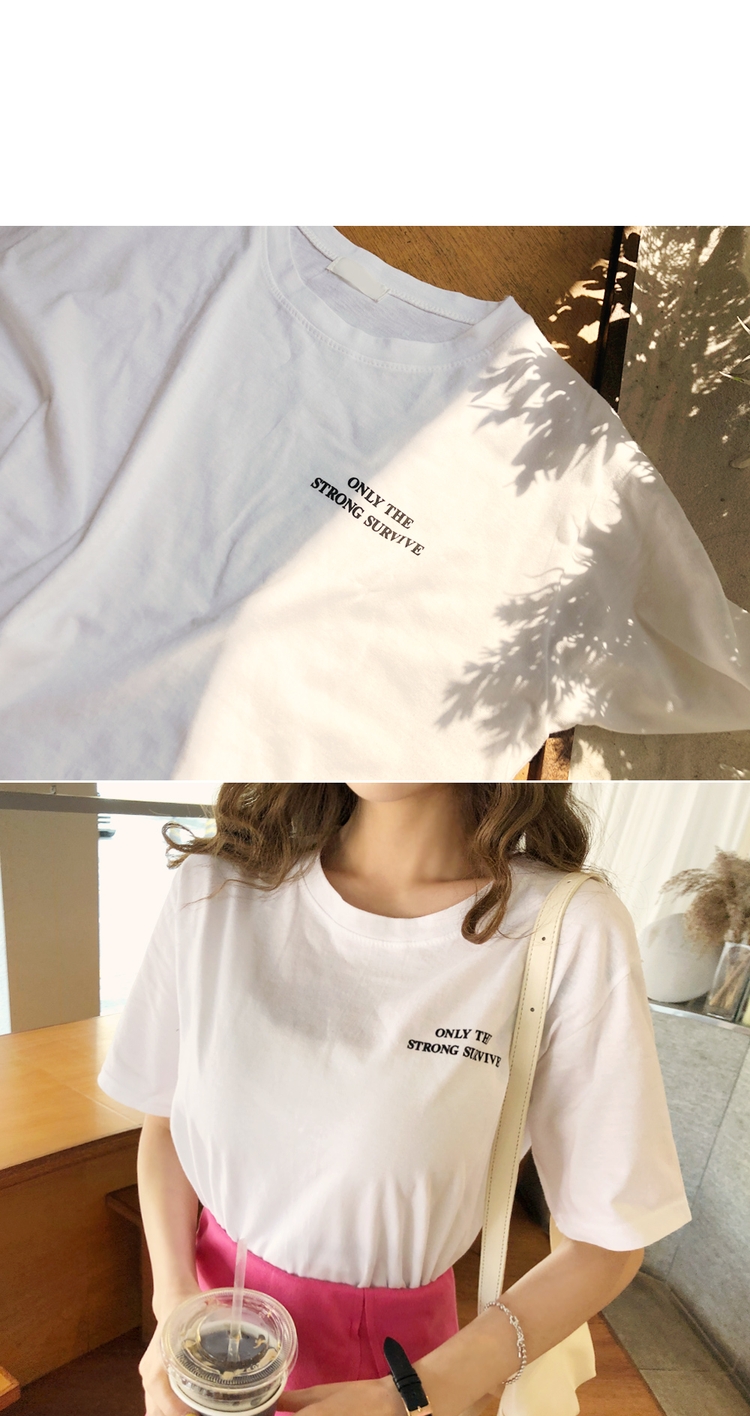 Cherryville - T-shirt imprimé à manches courtes et col rond