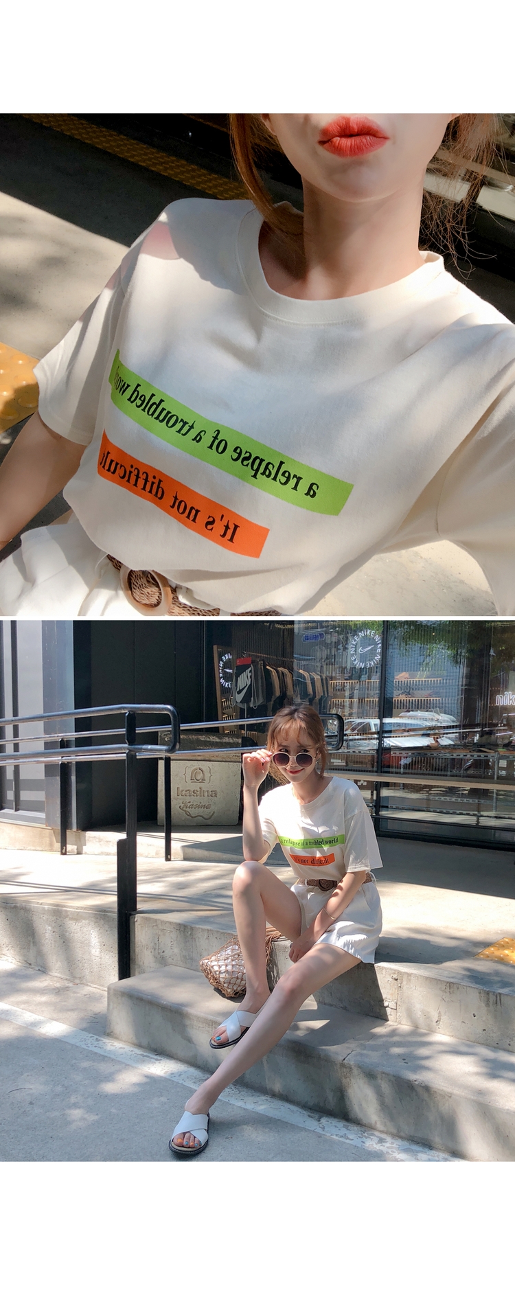 Cherryville - Round-Neck Printed T-Shirt