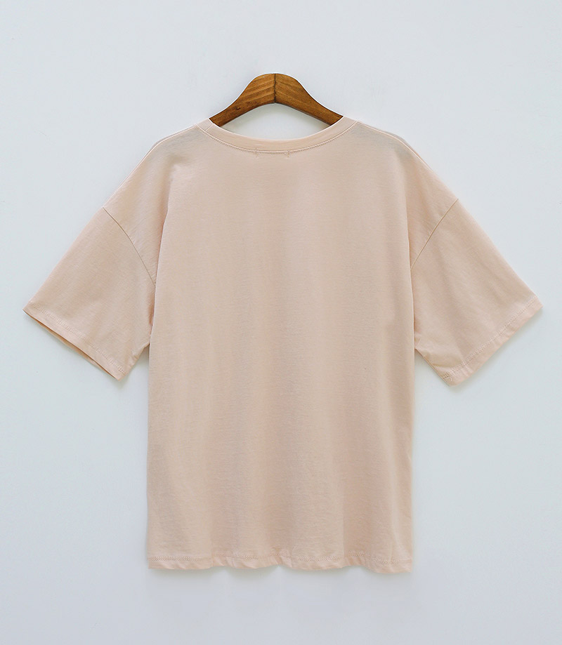 chuu - Short-Sleeve Lettering T-Shirt