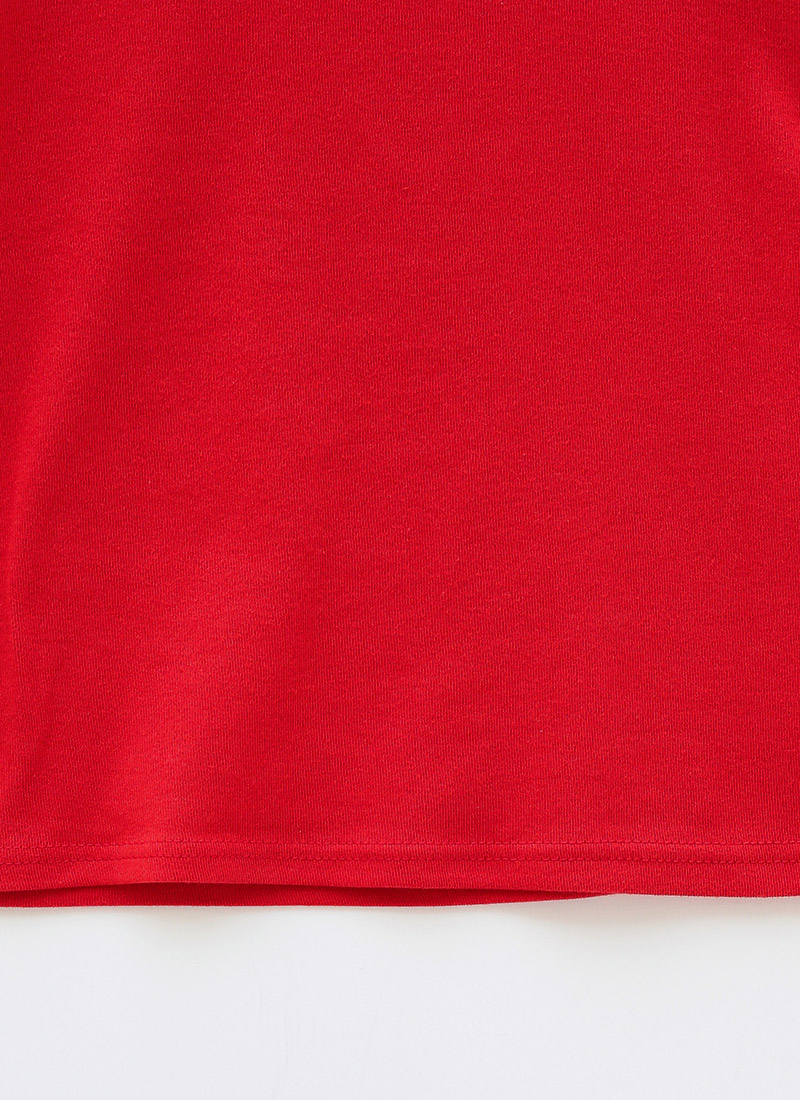 chuu - Cap-Sleeve Cropped Plain Tee