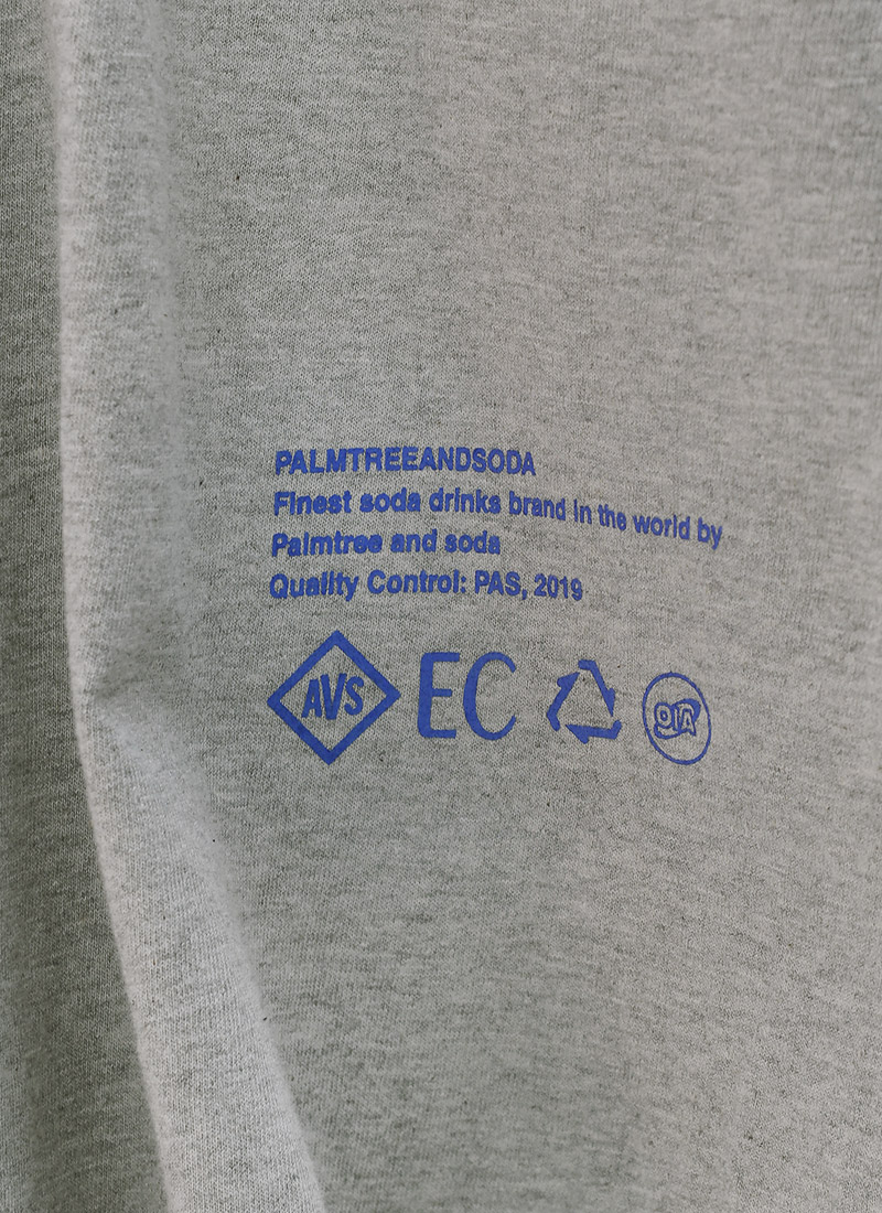 chuu - Elbow-Sleeve Lettering Print T-Shirt