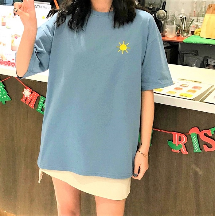 Dearest - Short-Sleeve Embroidered T-Shirt