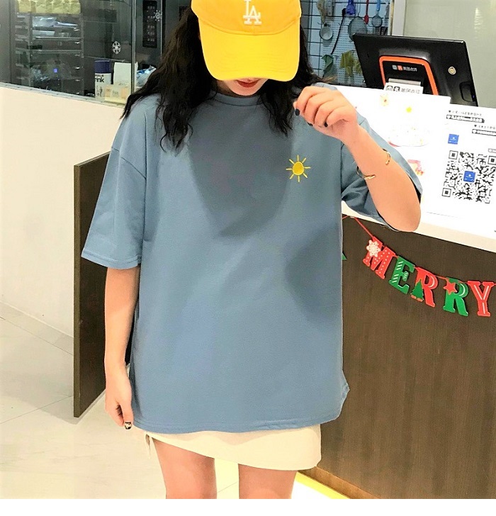 Dearest - Short-Sleeve Embroidered T-Shirt