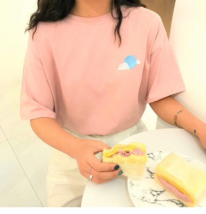 Dearest - Short-Sleeve Embroidered T-Shirt