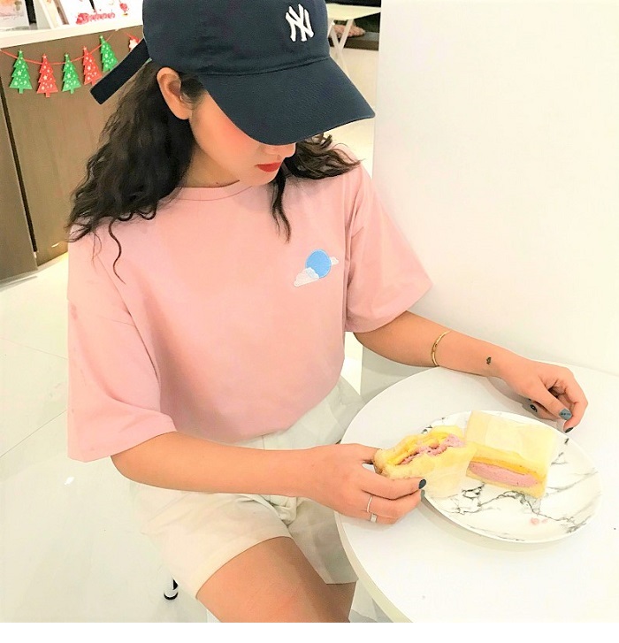 Dearest - Short-Sleeve Embroidered T-Shirt