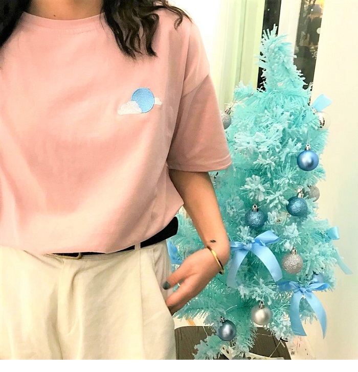 Dearest - Short-Sleeve Embroidered T-Shirt