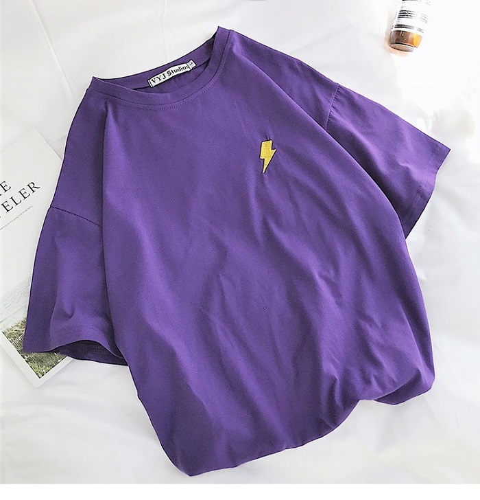 Dearest - Short-Sleeve Embroidered T-Shirt