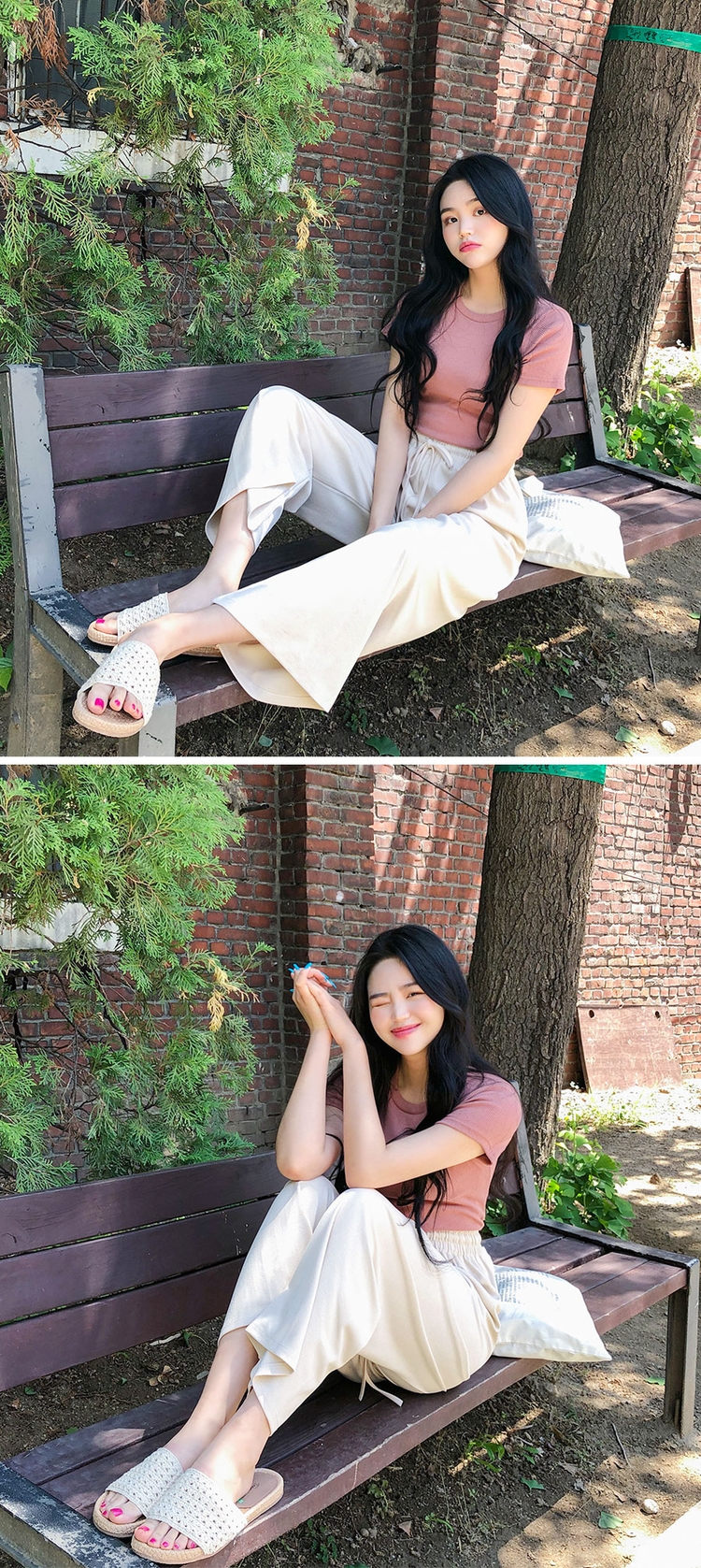 Icecream12 - Short-Sleeve Ribbed Plain Tee