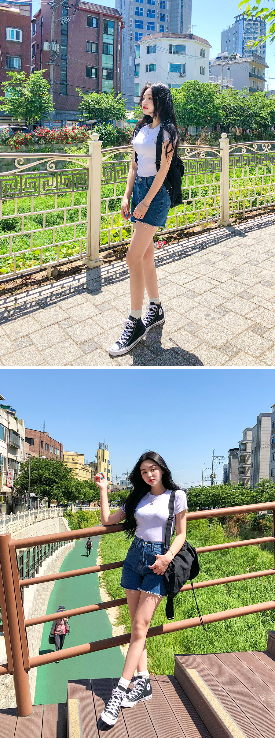 Icecream12 - Short-Sleeve Ribbed Plain Tee