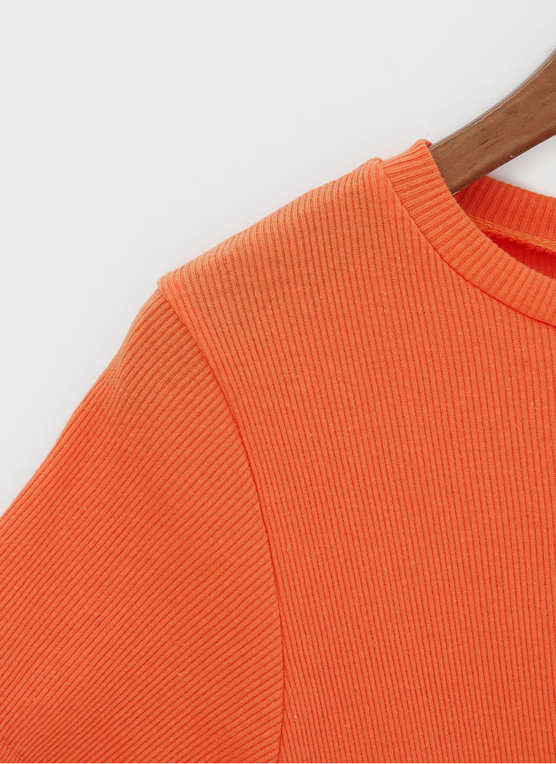 Icecream12 - Short-Sleeve Ribbed Plain Tee