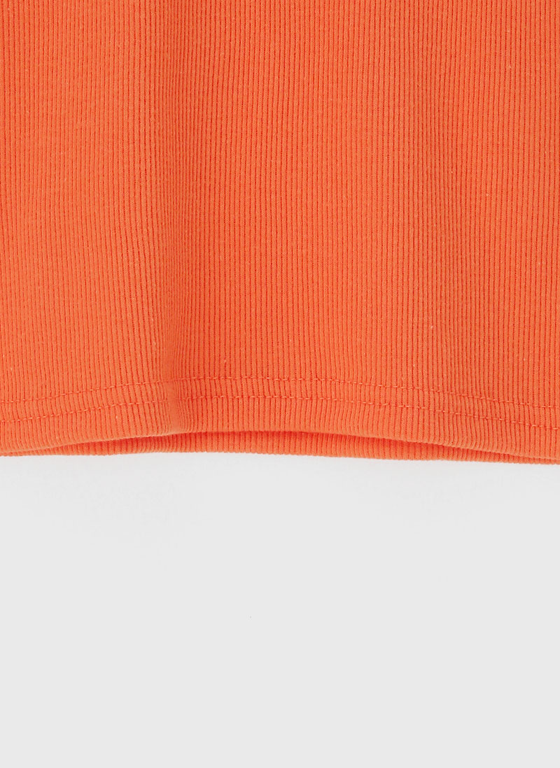 Icecream12 - Short-Sleeve Ribbed Plain Tee