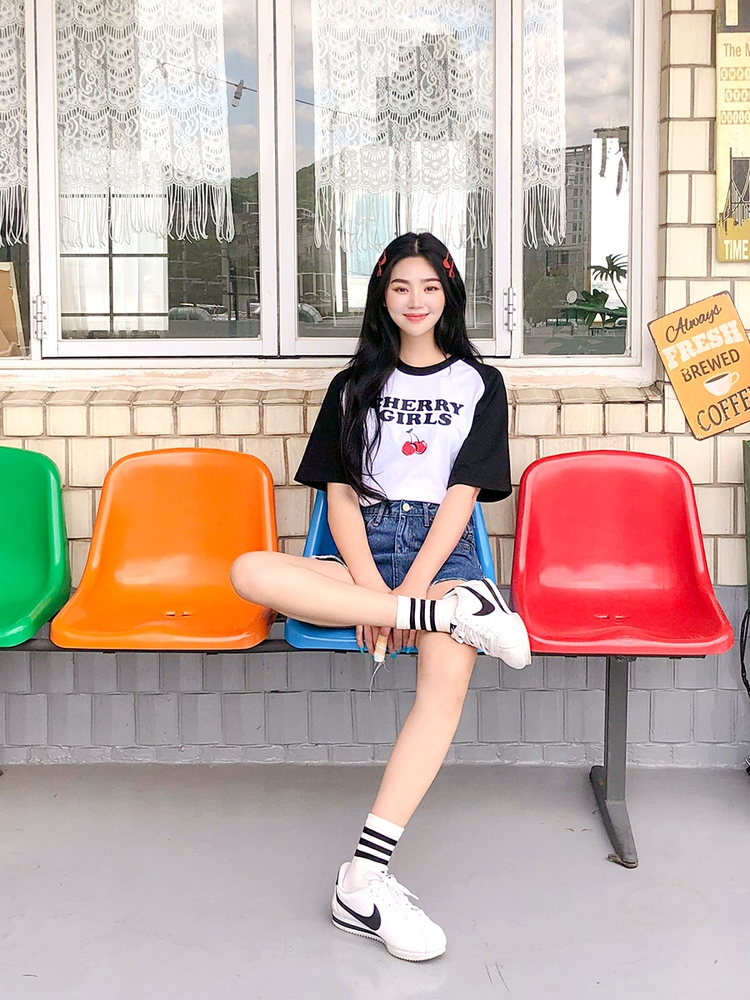 Icecream12 - T-shirt à lettres color block