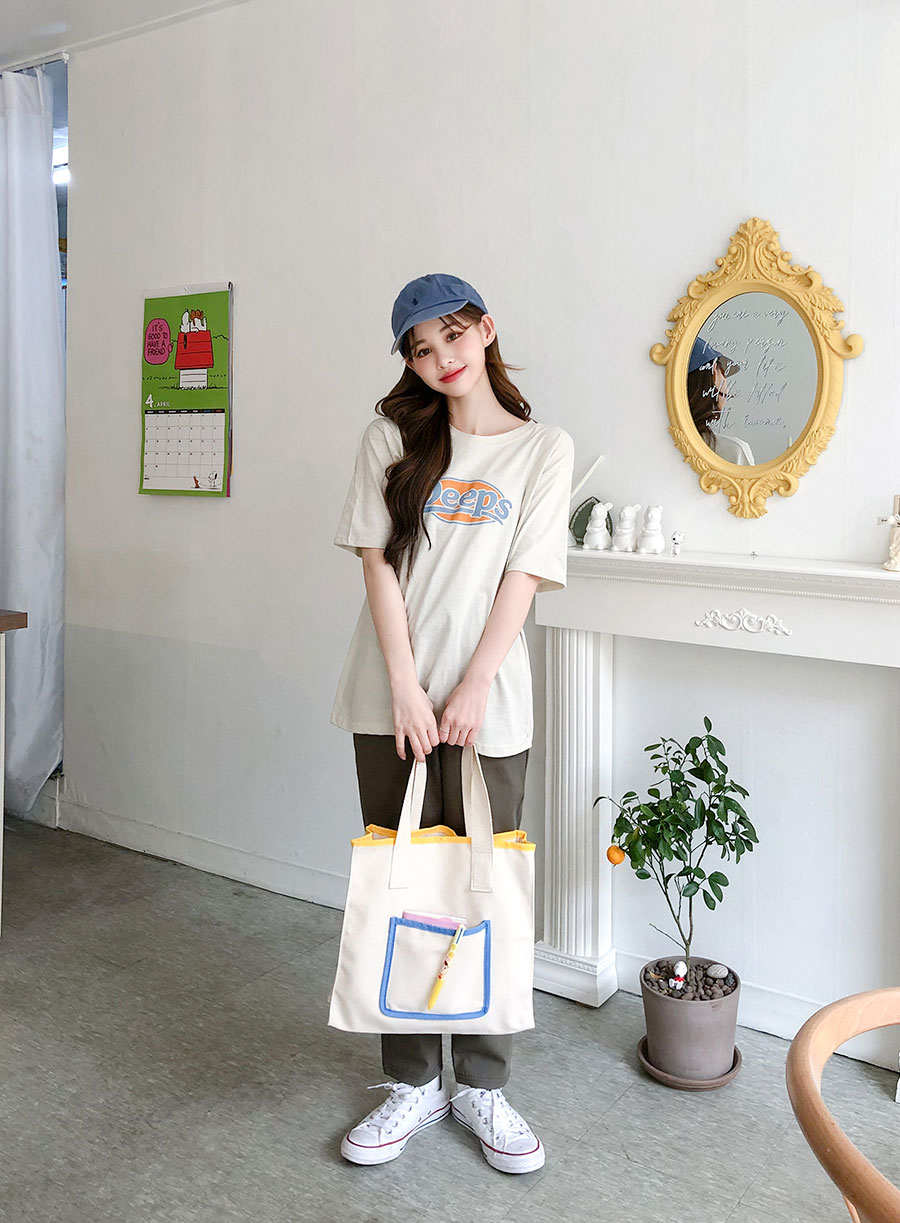Icecream12 - Elbow-Sleeve Printed Tee