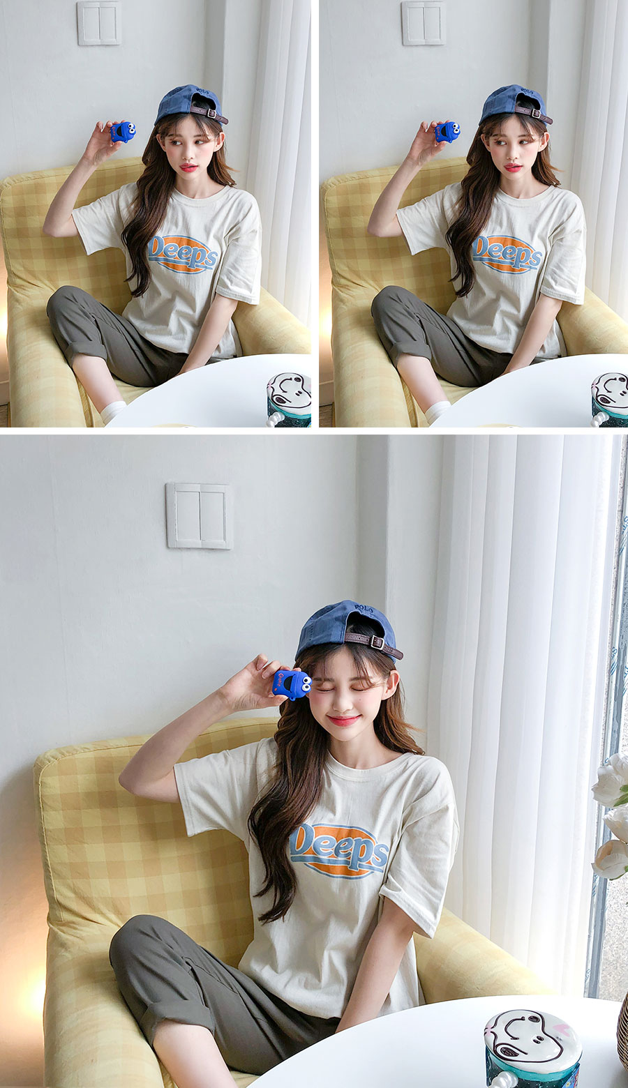 Icecream12 - Elbow-Sleeve Printed Tee