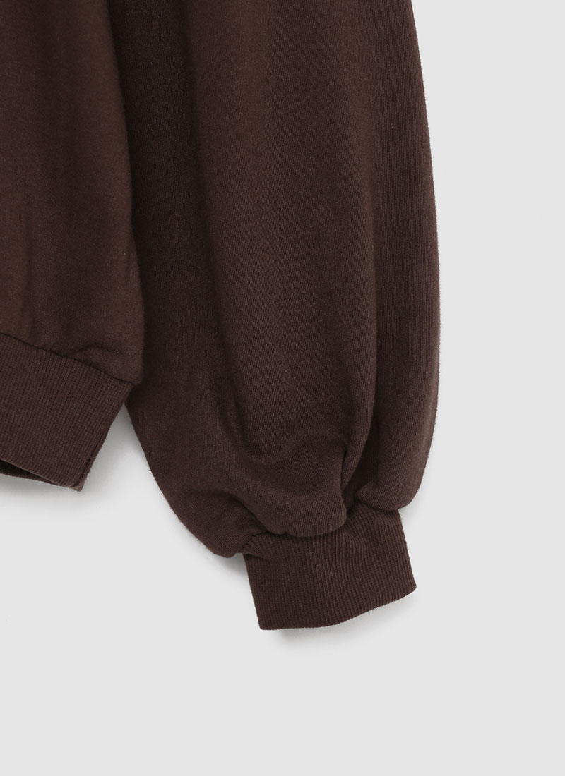 Icecream12 - Long-Sleeve Lettering Oversized Pullover