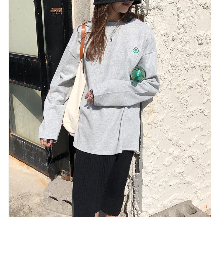 Rosy.B - Long-Sleeve Round-Neck Pullover