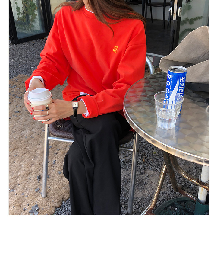 Rosy.B - Long-Sleeve Round-Neck Pullover