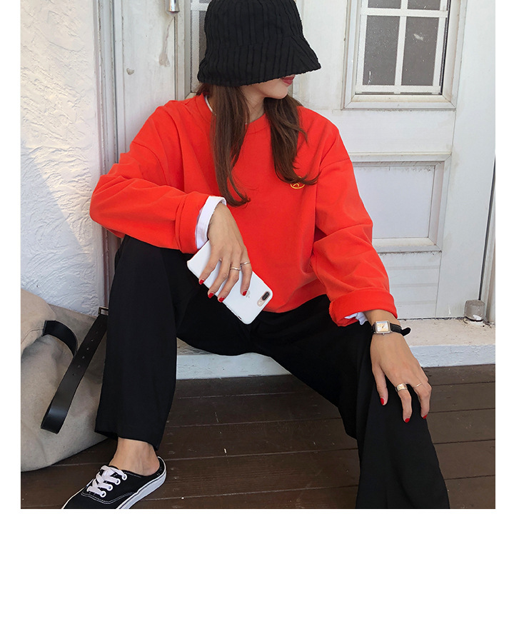 Rosy.B - Long-Sleeve Round-Neck Pullover