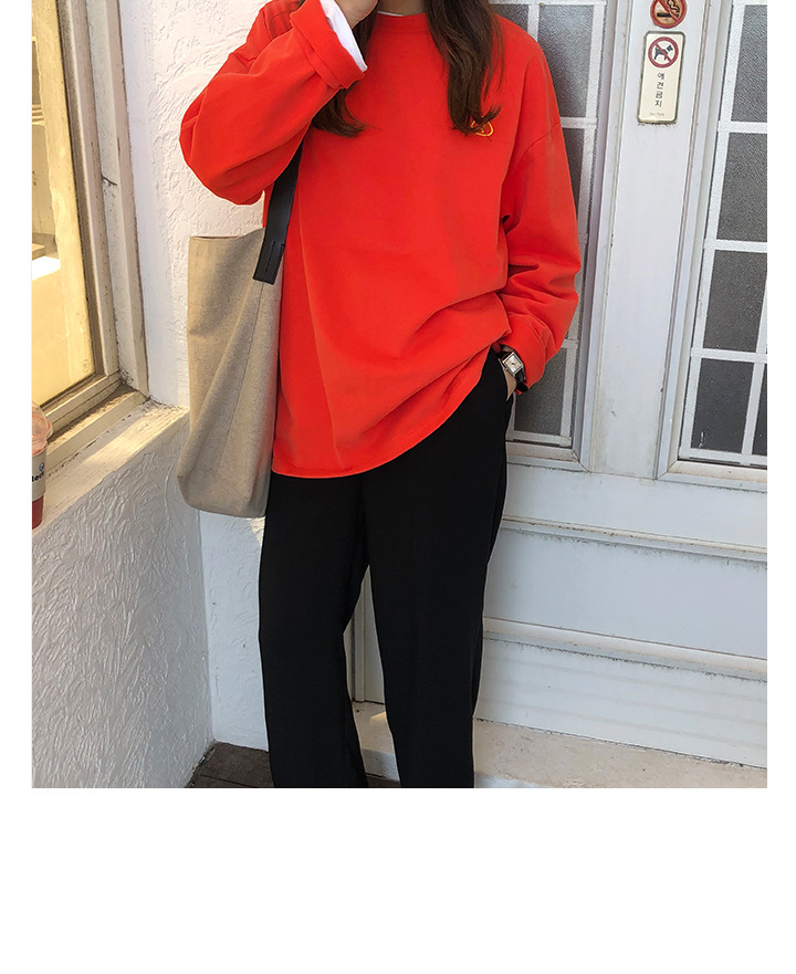 Rosy.B - Long-Sleeve Round-Neck Pullover