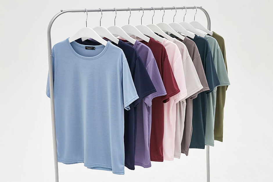 chuu - T-shirt uni à col rond