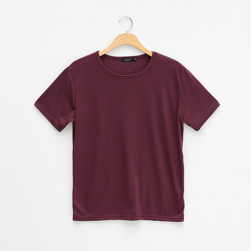 chuu - T-shirt uni à col rond
