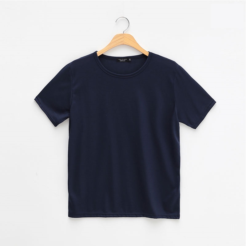 chuu - T-shirt uni à col rond