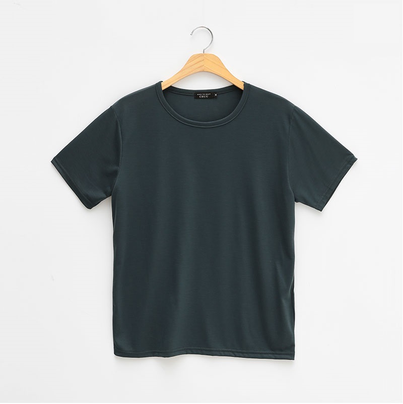 chuu - T-shirt uni à col rond