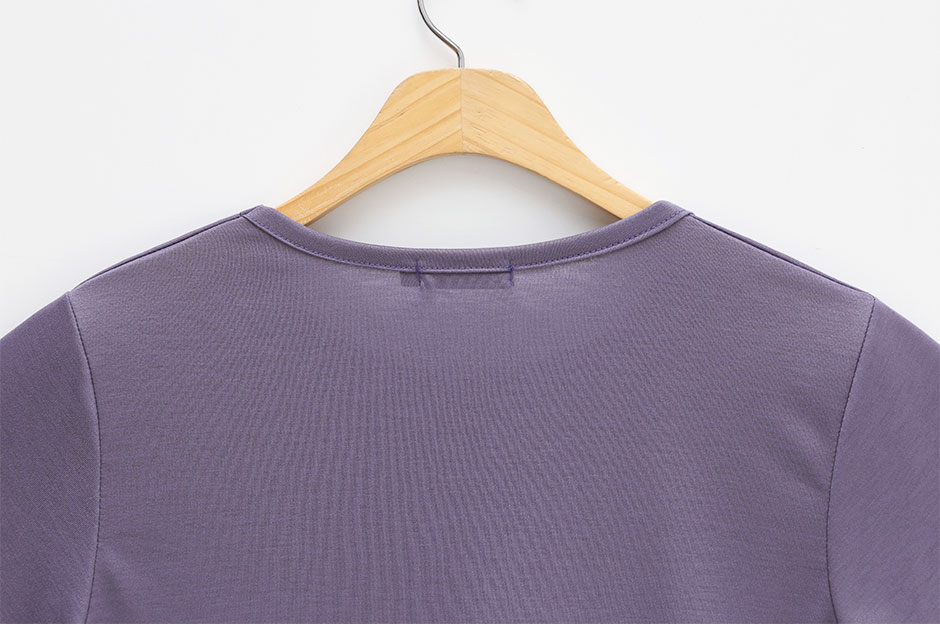 chuu - T-shirt uni à col rond