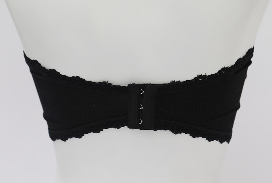 chuu - Lace Trim Padded Tube Top