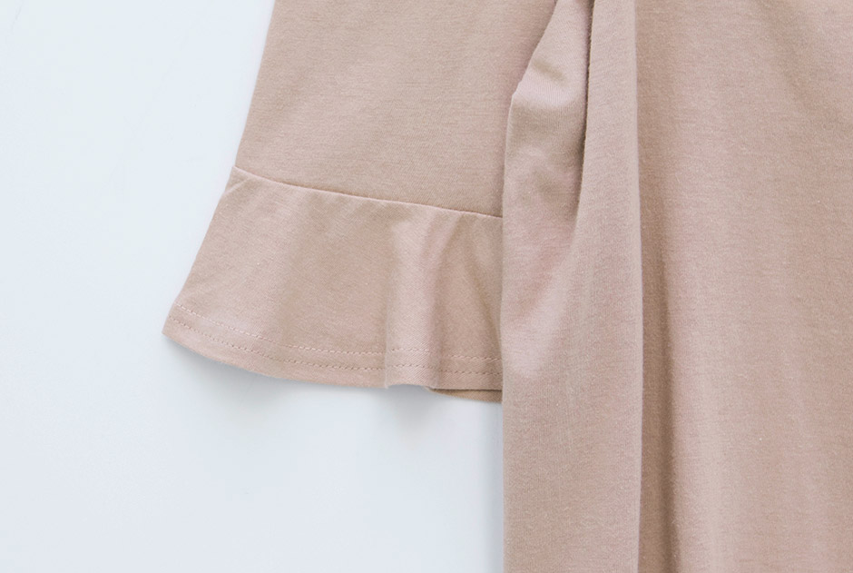 chuu - Cold-Shoulder Elbow-Sleeve Strappy Top