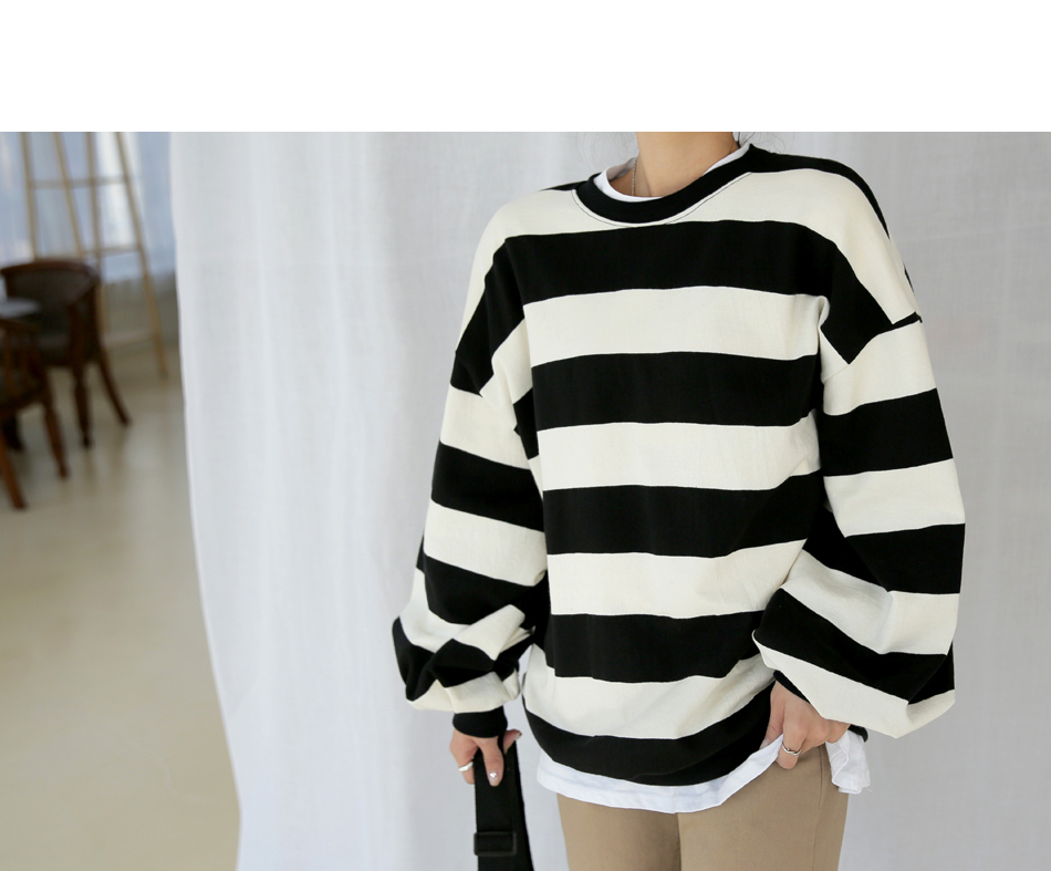 MERONGSHOP - Pull rayé à manches longues et épaules dénudées