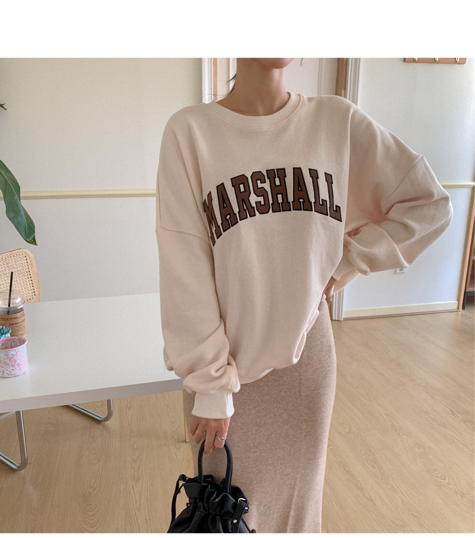 MERONGSHOP - Pull à col rond et inscription