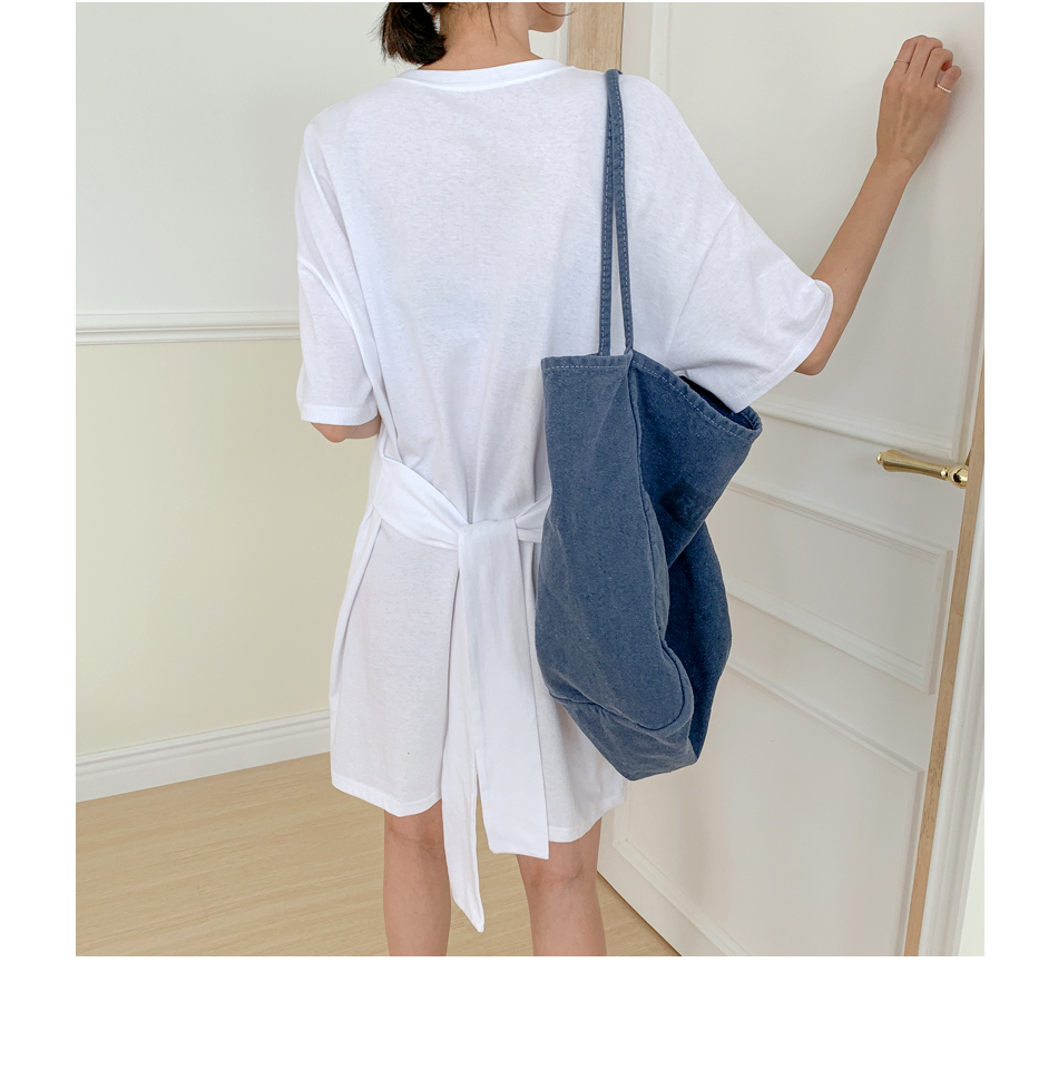 MERONGSHOP - Sac fourre-tout en denim imprimé