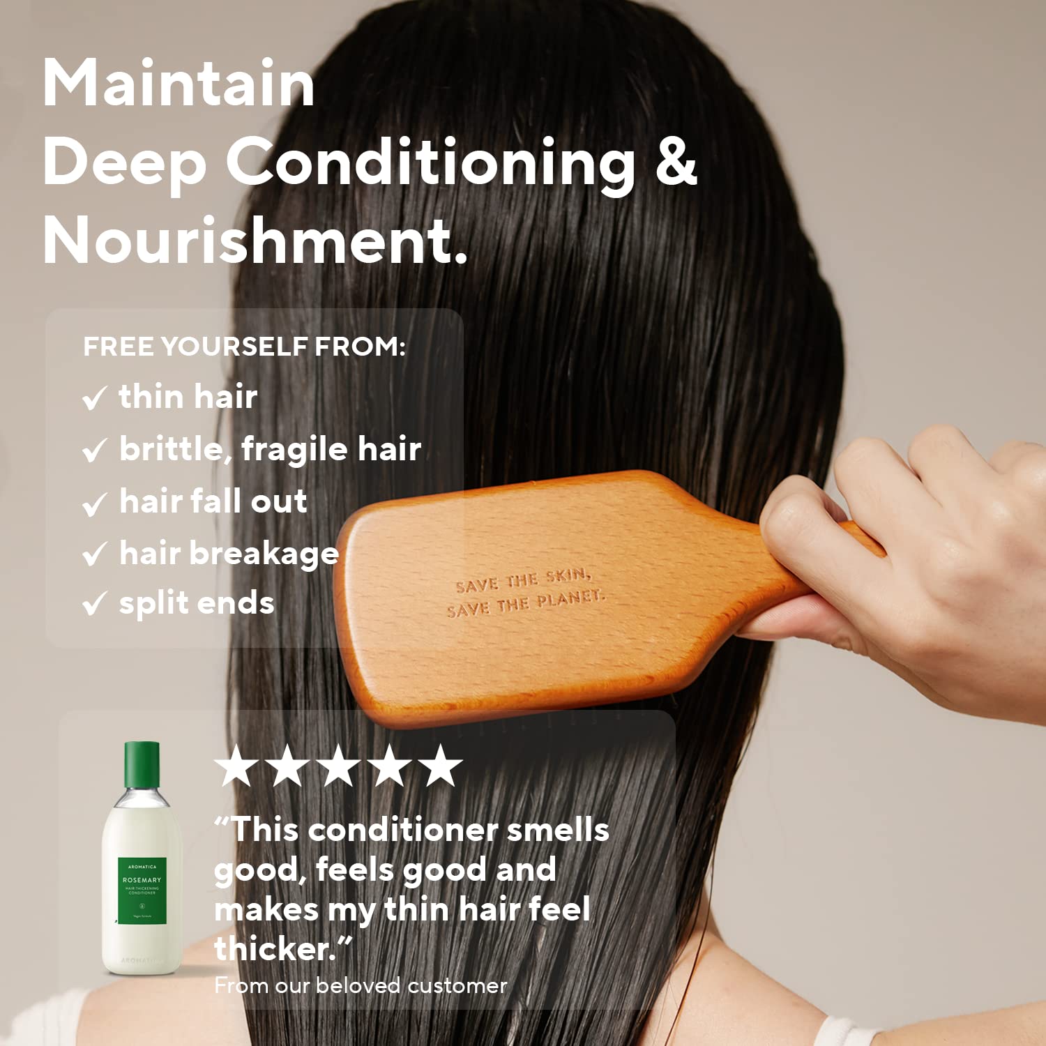 Shop aromatica Rosemary Hair Thickening Conditioner 400ml Stylevana