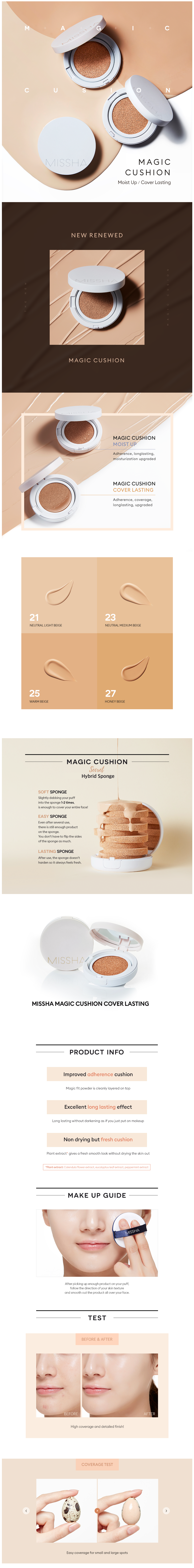 MISSHA - Magic Cushion Cover Lasting - 15g (SPF50+ PA+++)