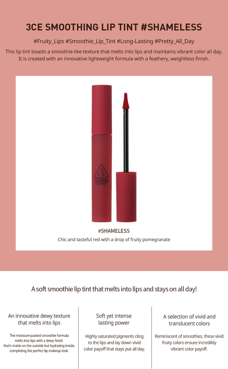 Shop 3ce 3 Concept Eyes Smoothing Lip Tint Stylevana