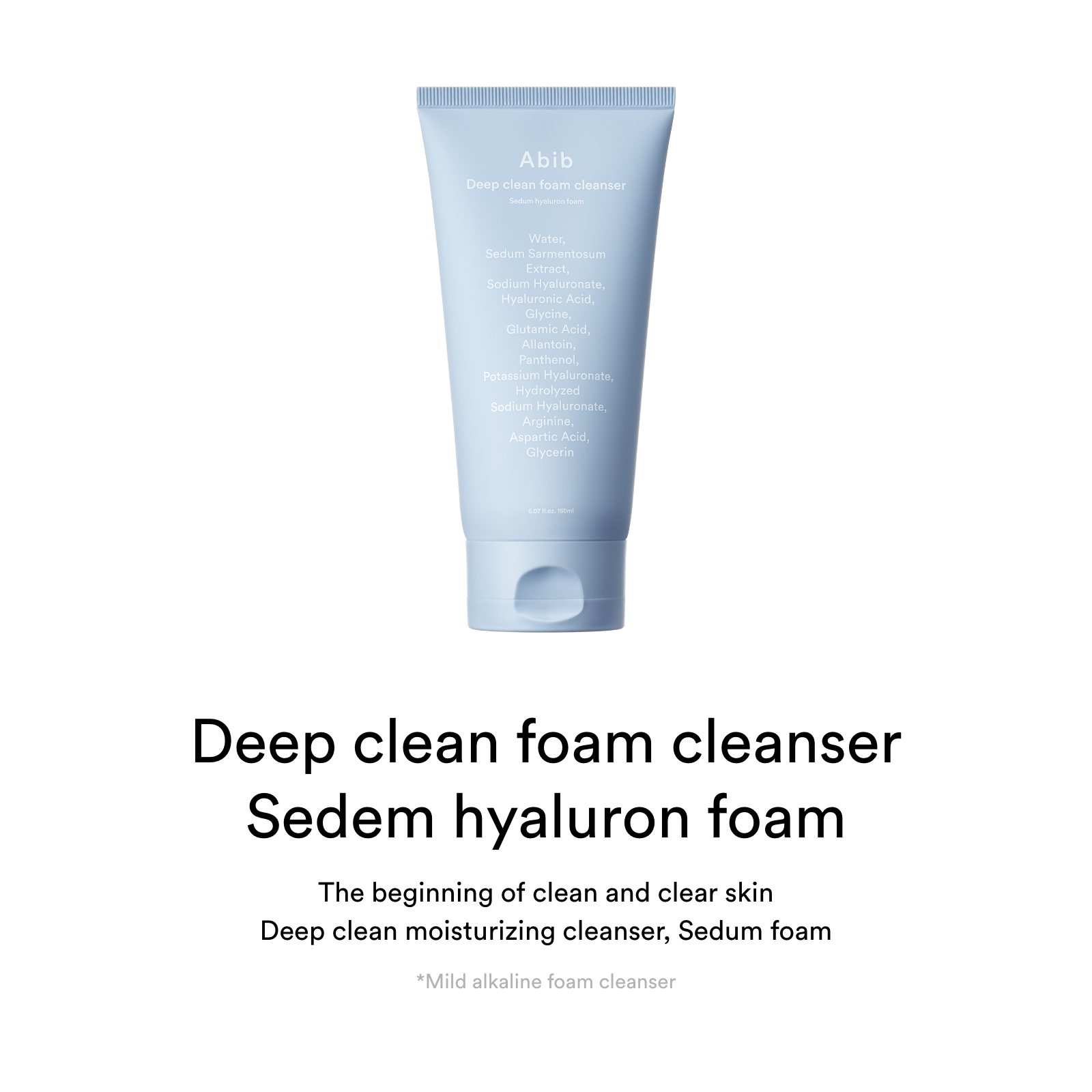 Shop Abib Deep Clean Foam Cleanser Sedum Hyaluron Foam 150ml