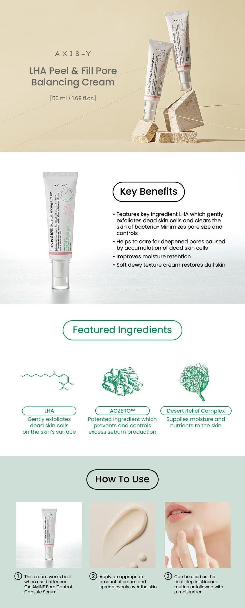 LHA Peel & Fill Pore Balancing Cream – AXIS-Y