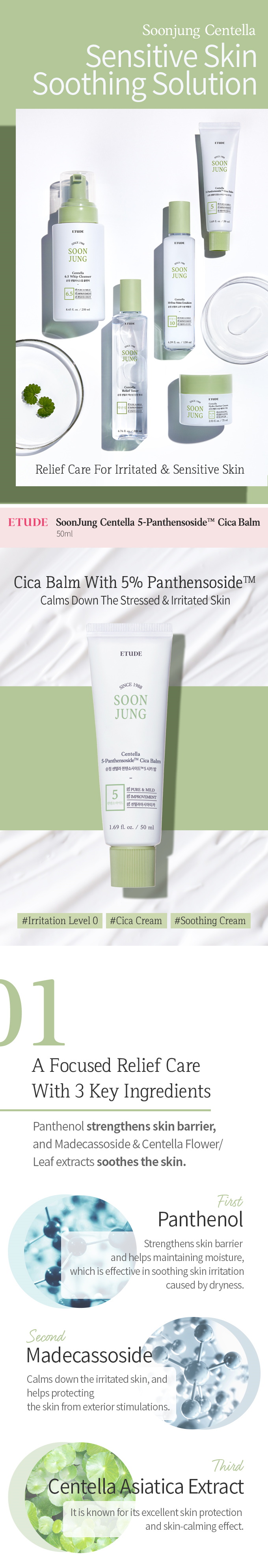 Shop Etude Soon Jung Centella 5Panthensoside Cica Balm 10ml
