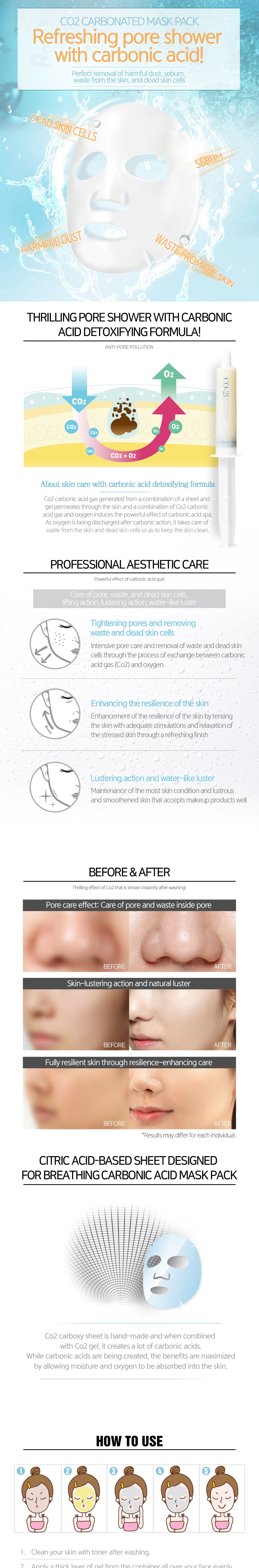 Comprar Esthetic House - Esthetic Formula Co2 Carbonic Mask (2step ...