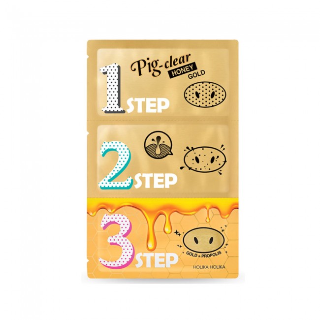 Shop Holika Holika - Pig Nose Clear Black Head 3 Step Kit (Honey