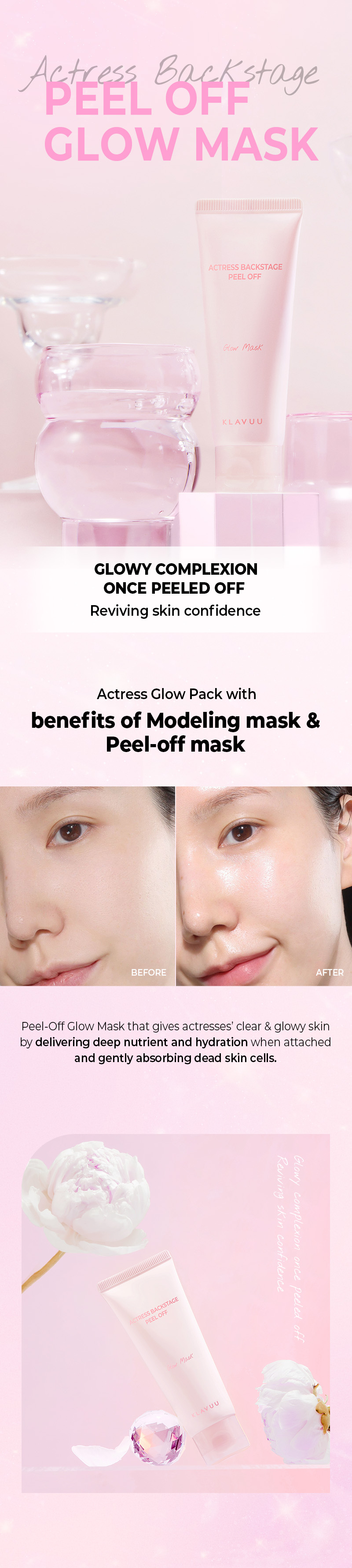 KLAVUU - Actress Backstage Peel Off Glow Mask - 70ml | STYLEVANA