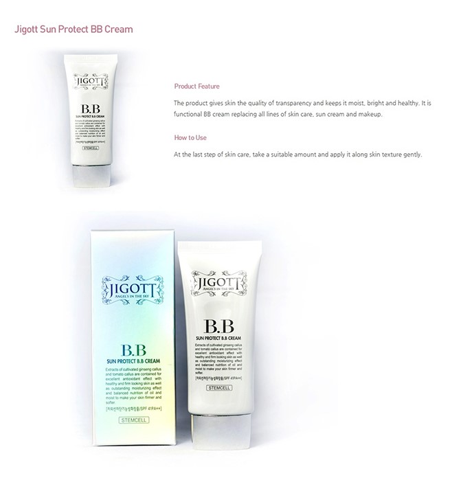 Shop Jigott - Sun Protect BB Cream SPF41 PA++ | Stylevana