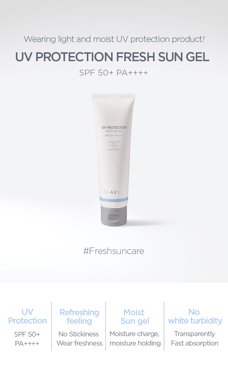KLAVUU - UV Protection Fresh Sun Gel SPF50+ PA++++ - 50ml