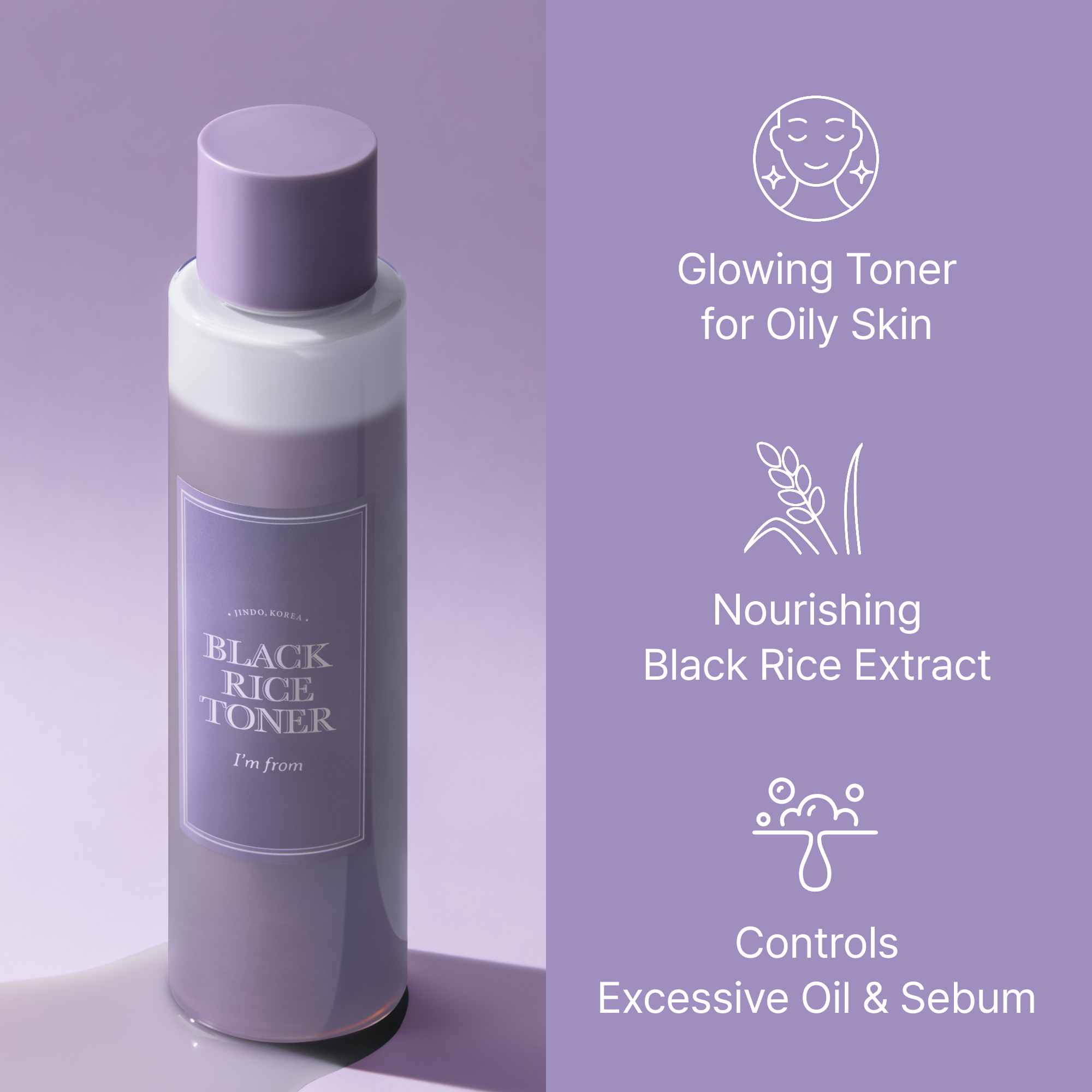 I'm From - Black Rice Toner - 150ml